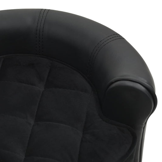 vidaXL Dog Sofa Puppy Couch Bed with Washable Cover Plush and Faux Leather
